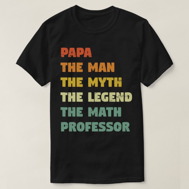T-shirt Professeur de maths Funny (Design devant)