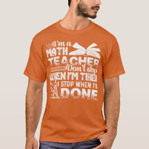 T-shirt Professeur De Maths Je Suis Enseignant En Maths