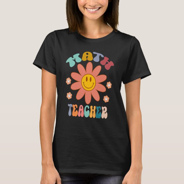 T-shirt Professeur De Maths Rainbow Retour À L'Appréciatio (Devant)