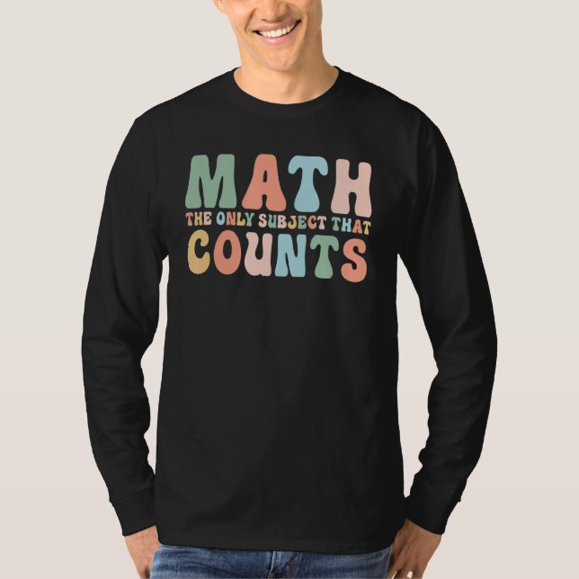 T-shirt Professeur De Maths Retourner À L'École Le Seul Su (Devant)