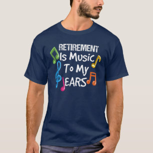 T-shirt Professeur de musique à la retraite Gag amusant