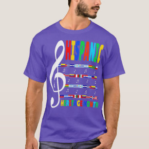 T-shirt Professeur de musique colorée Kid National Hispani