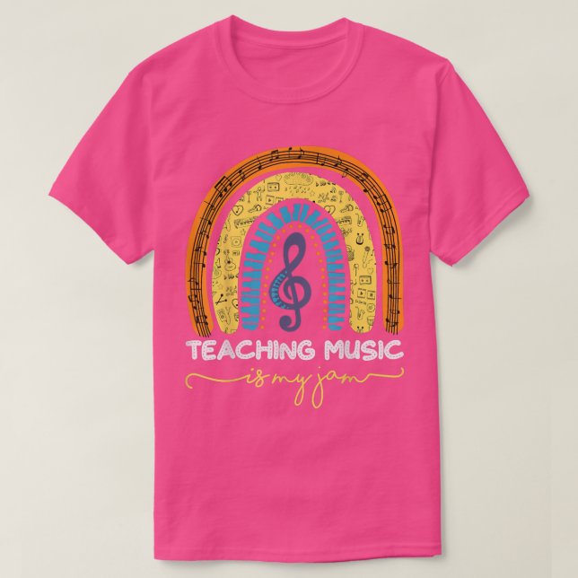 T-shirt Professeur De Musique Enseigner La Musique Est Ma  (Design devant)
