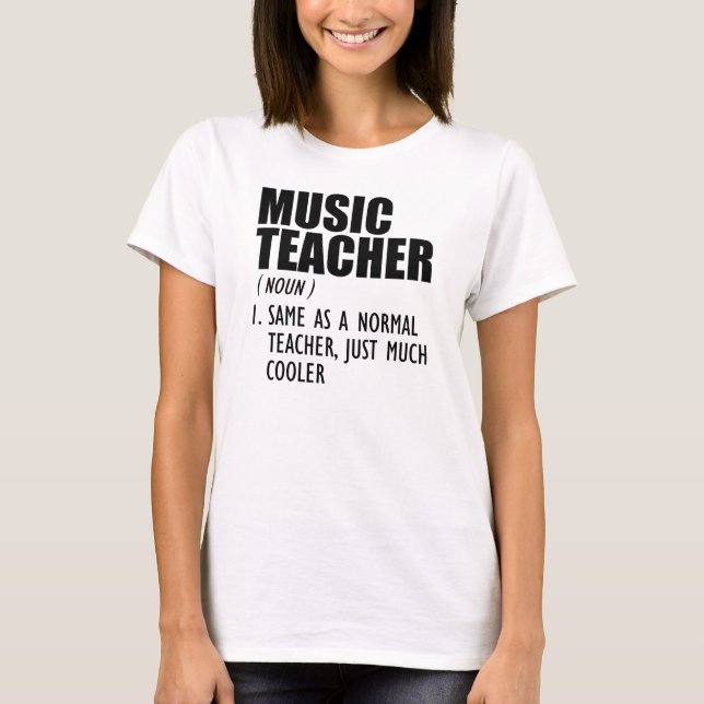 T-shirt Professeur de musique - Juste beaucoup de glacière (Devant)