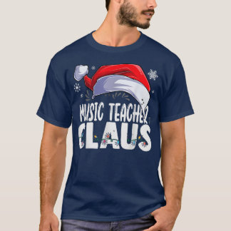 T-shirt Professeur de musique Santa Claus Noël Corresponda