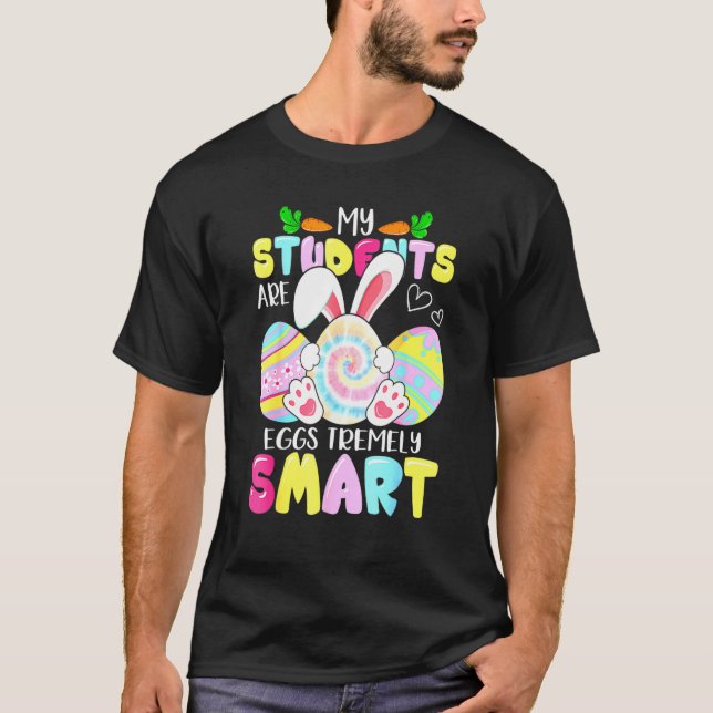 T-shirt Professeur de Pâques Mes Étudiants Sont Des Oeufs  (Devant)