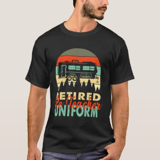 T-shirt Professeur De Pe Retraité Uniforme Rv Camg Retiret