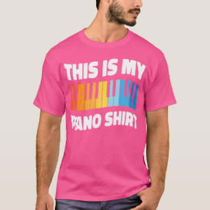 T-shirt Professeur de Piano Pianiste Rétro C'est Mon T-Shi