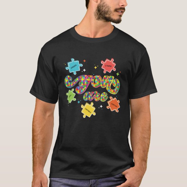 T-shirt Professeur de pièce de puzzle rétro Vous Êtes Sens (Devant)