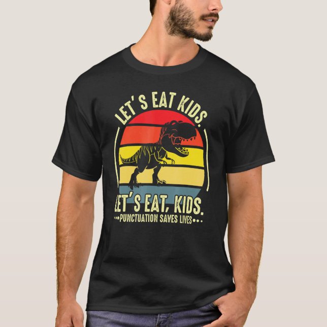 T-shirt Professeur de ponctuation sauve des vies (Devant)