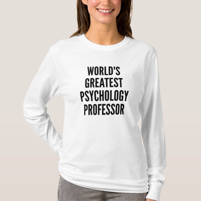 T-shirt Professeur de psychologie le plus grand du monde (Devant)