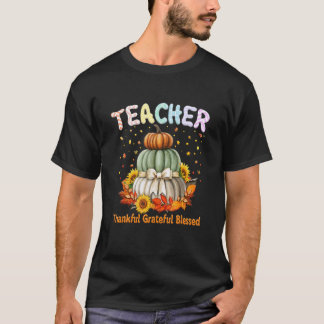 T-shirt Professeur de remerciement d'automne reconnaissant