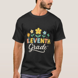 T-shirt Professeur de retour à l'école Fleur sauvage flora