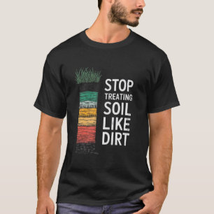 T-shirt Professeur de science agricole étudiant en terre d