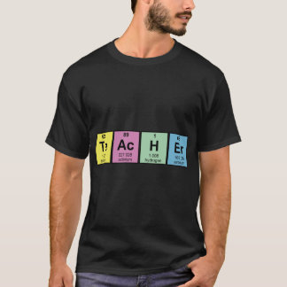 T-shirt Professeur de science Éléments chimiques drôle