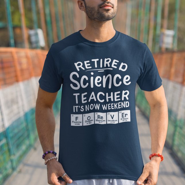 T-shirt Professeur de sciences à la retraite C'est le week (Créateur téléchargé)