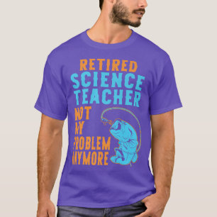T-shirt Professeur de sciences à la retraite Pêcheur Amour