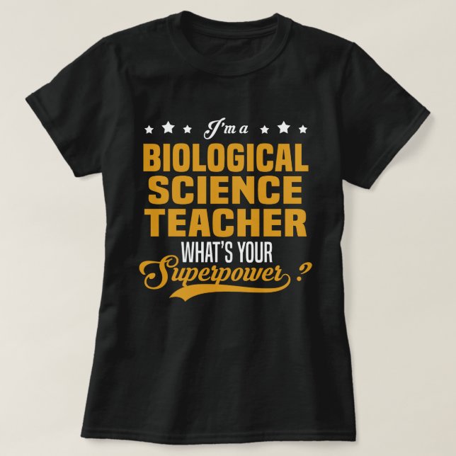 T-shirt Professeur de sciences biologiques (Design devant)