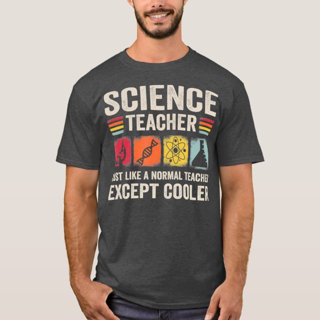 T-shirt Professeur de sciences Chimie étudiant en biologie (Devant)