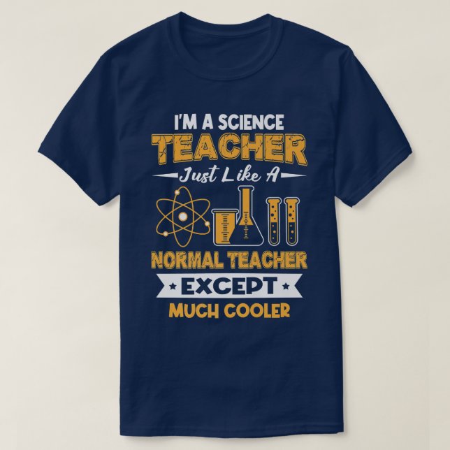 T-shirt Professeur De Sciences Comme Normal Un Sauf Beauco (Design devant)