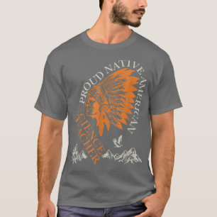 T-shirt Professeur de sciences de l'emploi amérindien fier