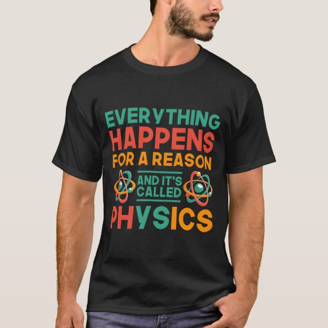 T-shirt Professeur de sciences de physique (Devant)
