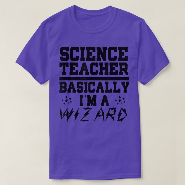 T-shirt Professeur de sciences Fondamentalement je suis Un (Design devant)