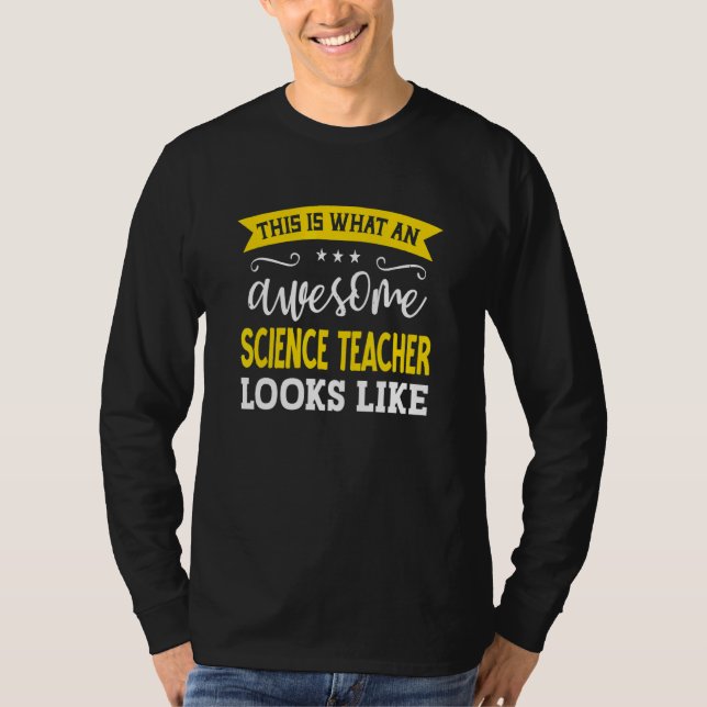 T-shirt Professeur de sciences intitulé de poste employé t (Devant)