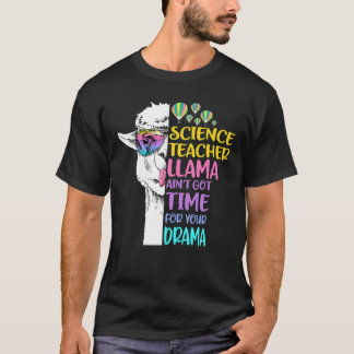 T-shirt Professeur de sciences Llama