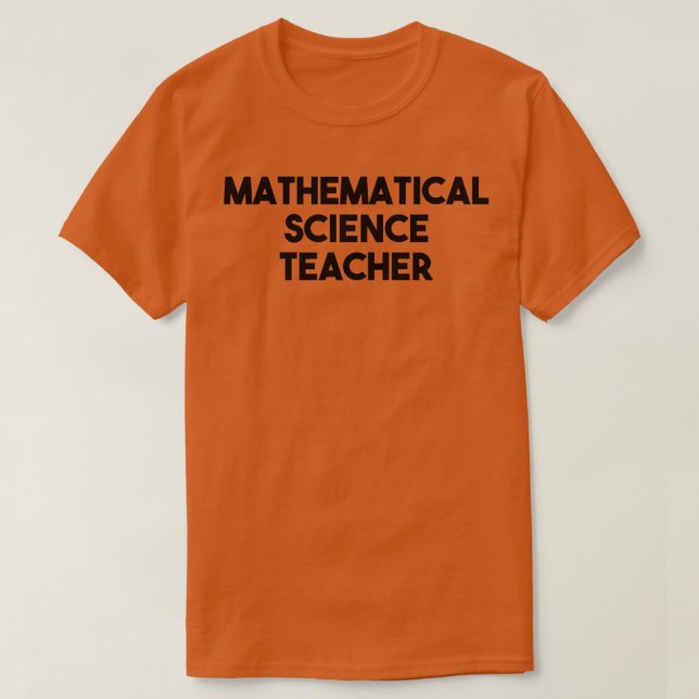 T-shirt Professeur de sciences mathématiques Premium (Design devant)