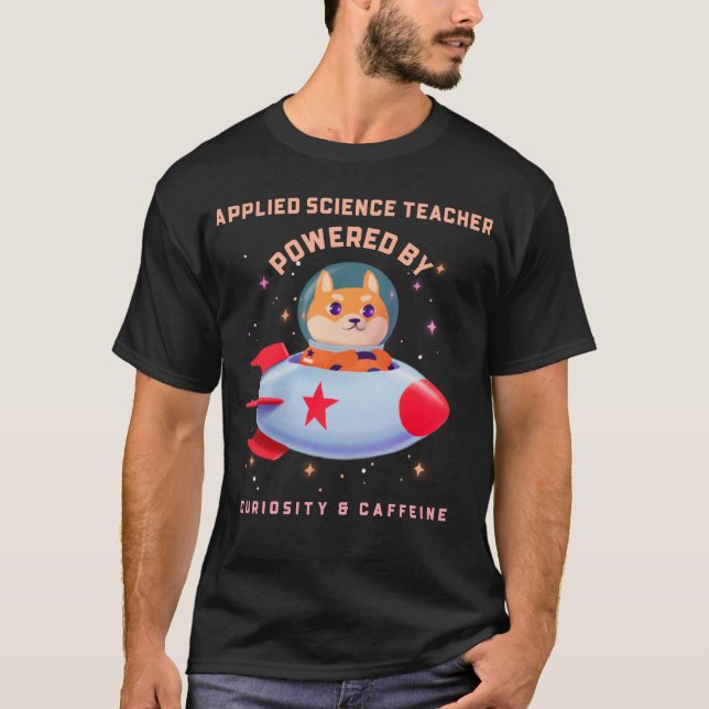 T-shirt Professeur de sciences motivé par la curiosité et  (Devant)