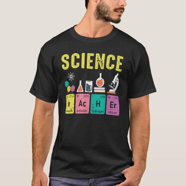 T-shirt Professeur de sciences Physique Physique Enseignan (Devant)