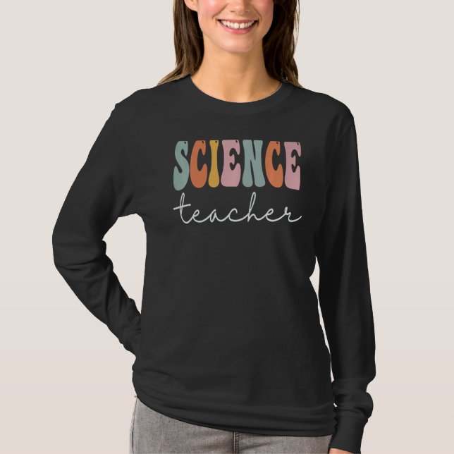 T-shirt Professeur de sciences Retro Femmes Super Joyeuses (Devant)