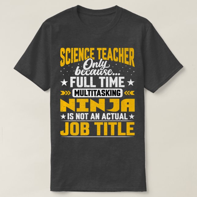 T-shirt Professeur de sciences Titre du travail - Professo (Design devant)