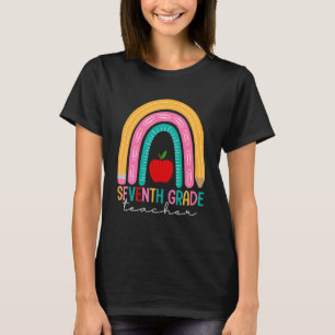 T-shirt Professeur De Septième Année De Retour À L'École C