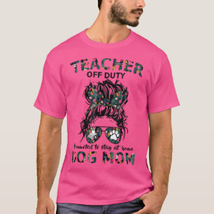 T-shirt Professeur De Service Promu Pour Rester À La Maiso