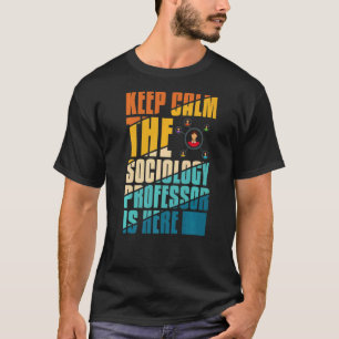 T-shirt Professeur de sociologie Citations d'enseignement 