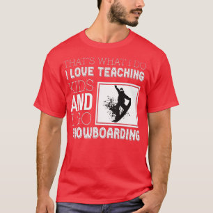 T-shirt Professeur de sports d'hiver Tuteur Snowboard