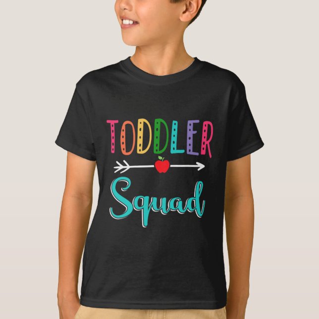 T-shirt Professeur De Squad De Retour À L'École (Devant)