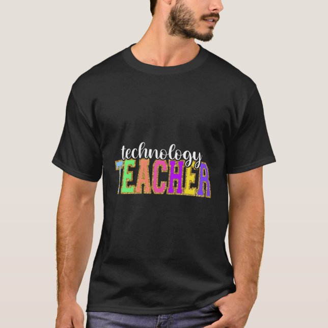 T-shirt Professeur De Technologie De Retour À L'École Trav (Devant)