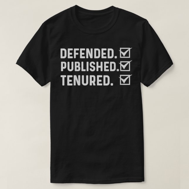 T-shirt Professeur de Tenure Femme Funny Professeur titula (Design devant)