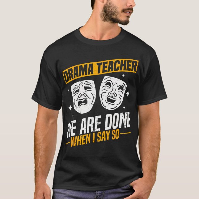T-shirt Professeur de théâtre Conception de théâtre drôle  (Devant)