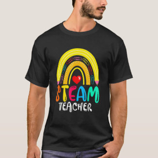 T-shirt Professeur de vapeur arc-en-ciel retour à l'école