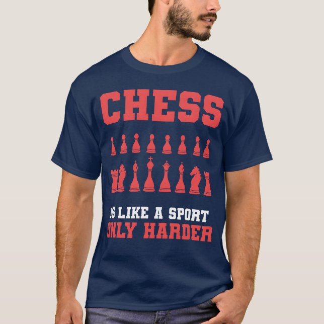 T-shirt Professeur d'échecs sportif drôle d'échecs drôle (Devant)