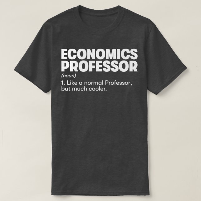 T-shirt Professeur d'économie1 (Design devant)