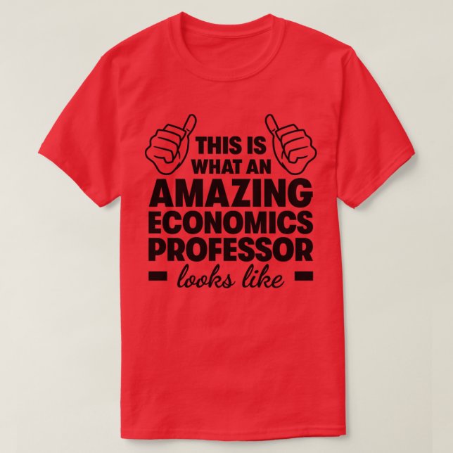 T-shirt Professeur d'économie Extraordinaire (Design devant)
