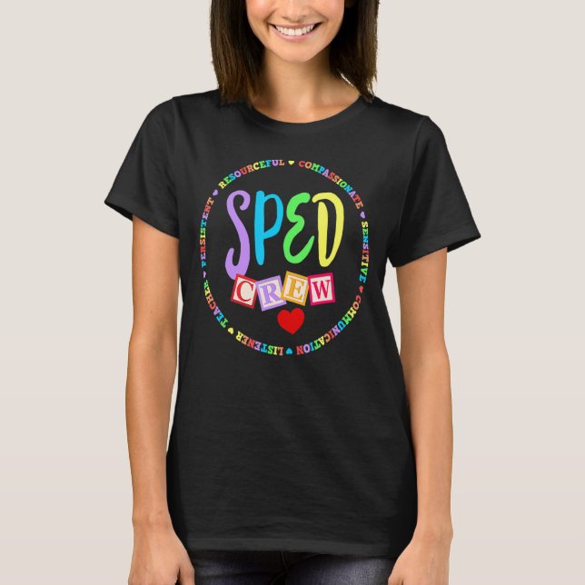 T-shirt Professeur d'éducation spéciale PARA Special Ed Cr (Devant)