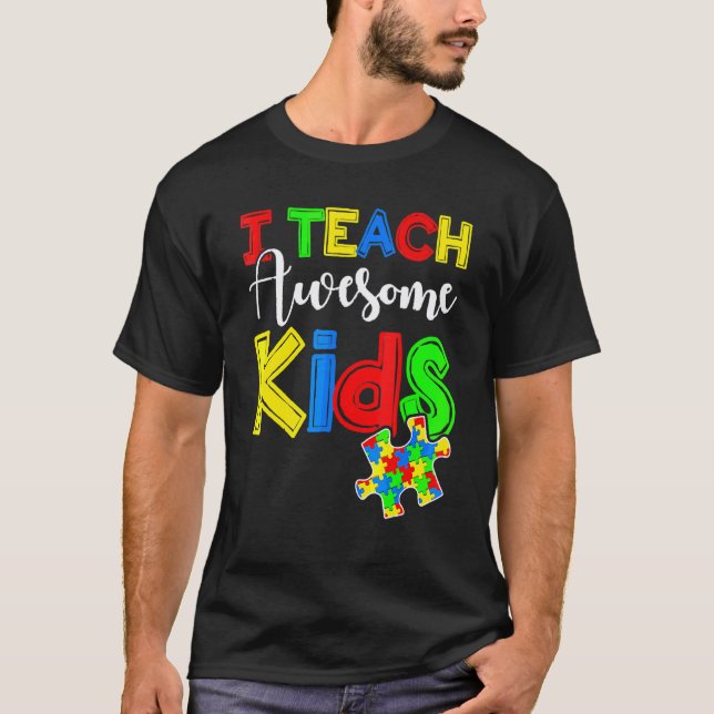 T-shirt Professeur d'éducation spéciale Sensibilisation à  (Devant)