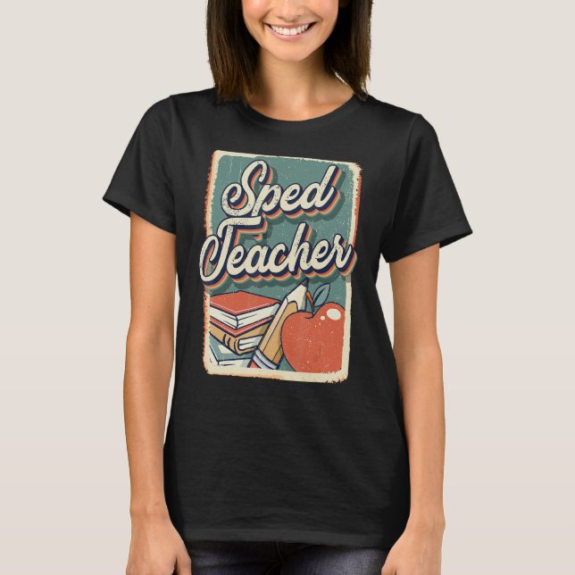 T-shirt Professeur d'éducation spéciale SPEED Retro Retro  (Devant)