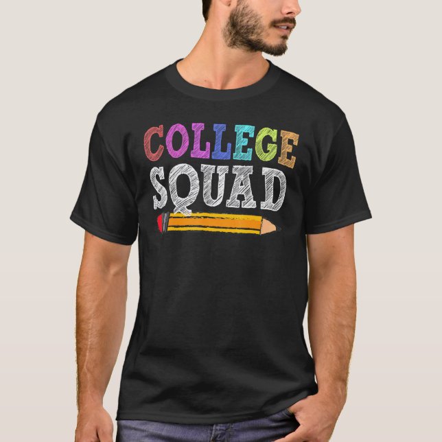 T-shirt Professeur d'équipe universitaire Étudiant Rentree (Devant)